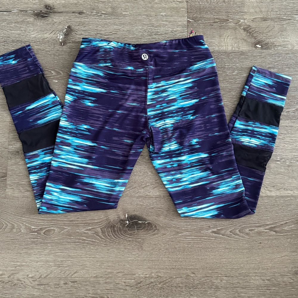 lululemon athletica Purple & Teal  Performance Leggings